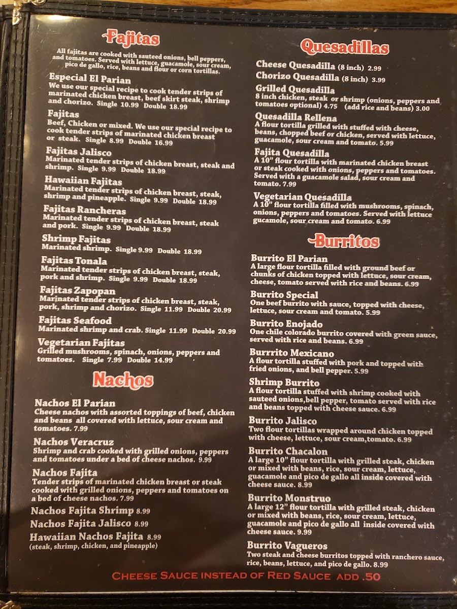 El Parian Mexican Food Menu - Image 4